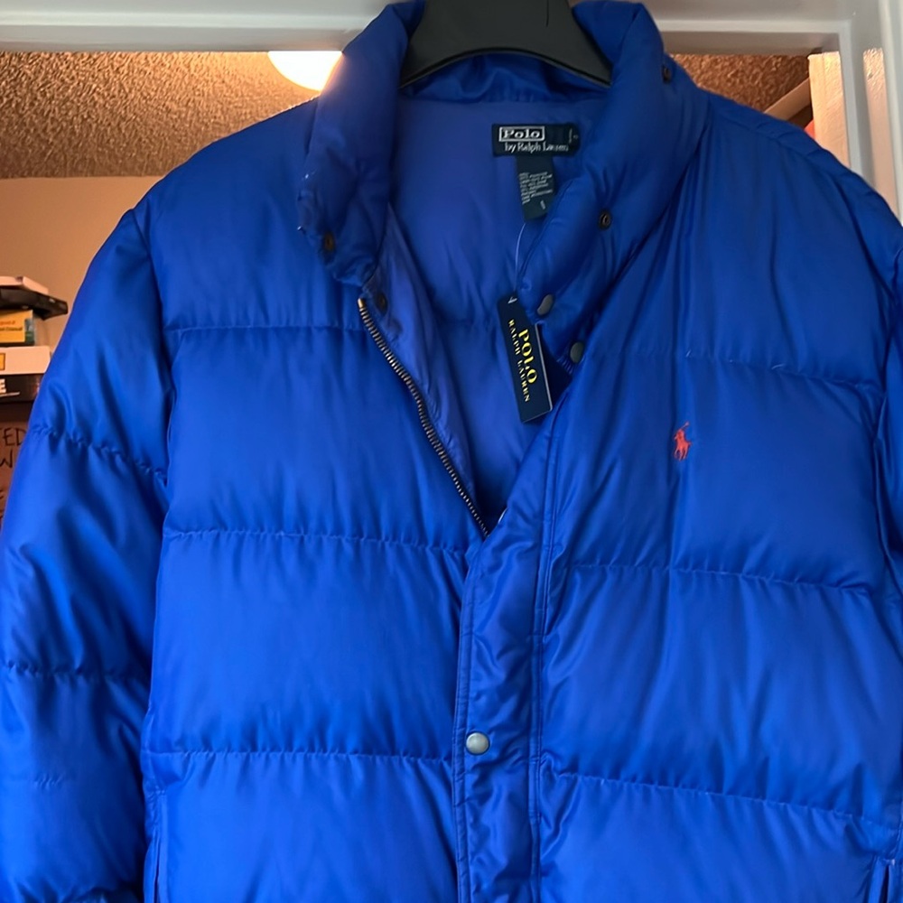 Men's Logo Ralph Lauren Puffer Jacket XXL